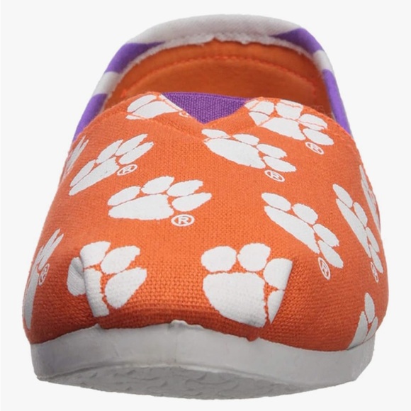 🆕 Clemson Tigers| FOCO Women’s NCAA |Canvas Slip-On Shoes| Size Small (US 6) - Picture 2 of 10